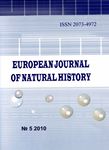 EUROPEAN JOURNAL OF NATURAL HISTORY Magazine